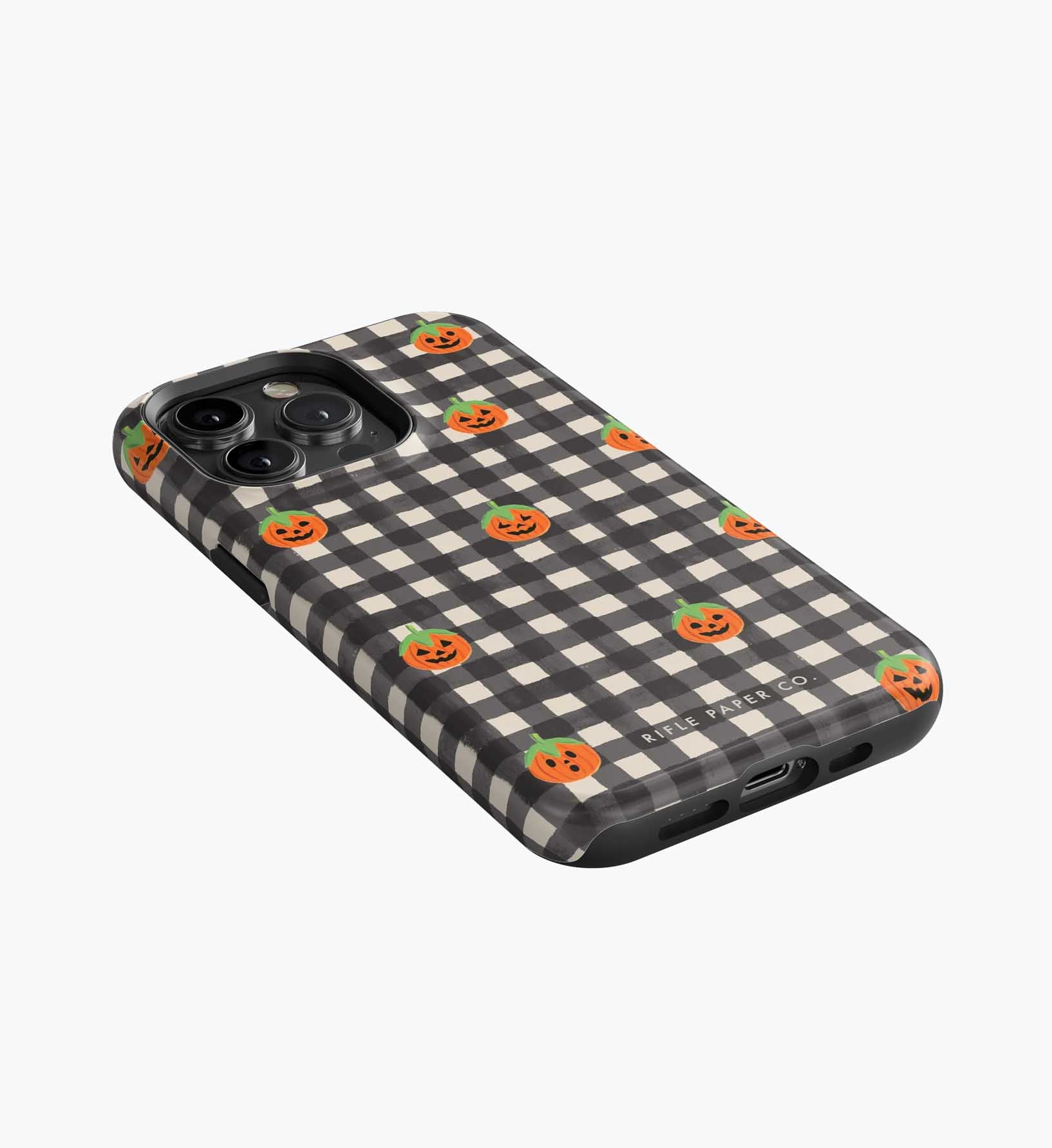 Cloverpaperco™ - Phone Case - Pumpkin Gingham