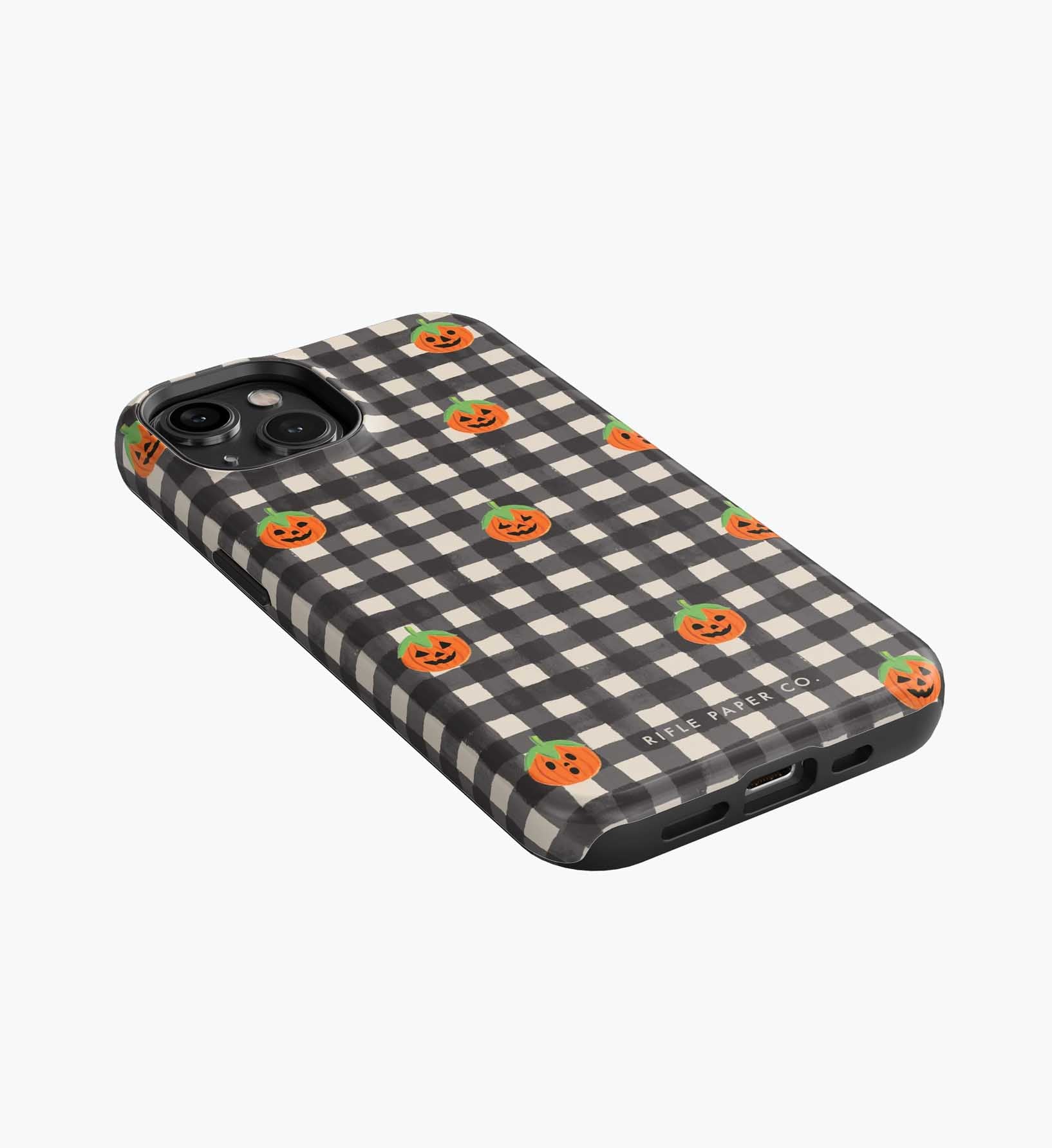 Cloverpaperco™ - Phone Case - Pumpkin Gingham