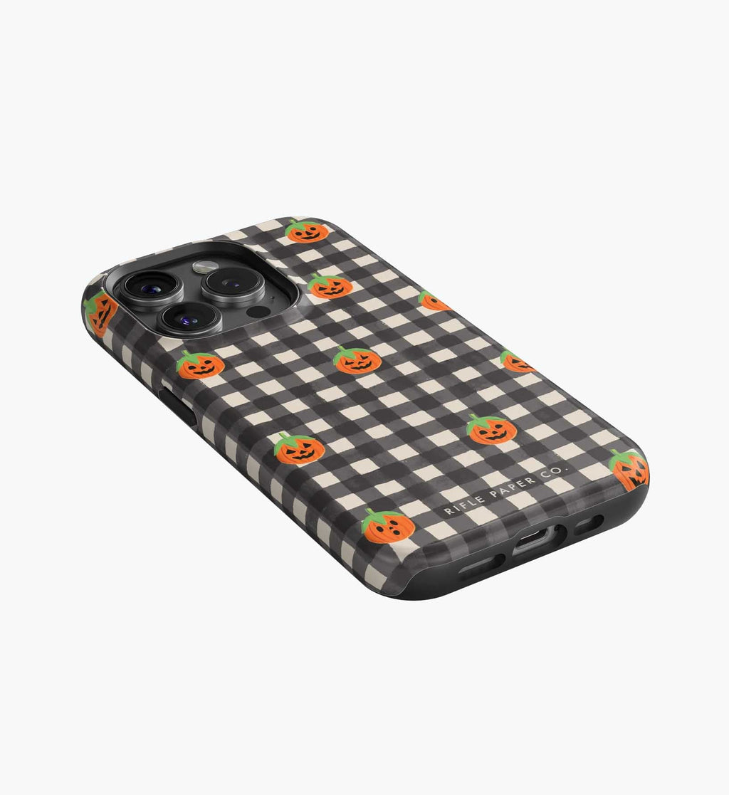 Cloverpaperco™ - Phone Case - Pumpkin Gingham