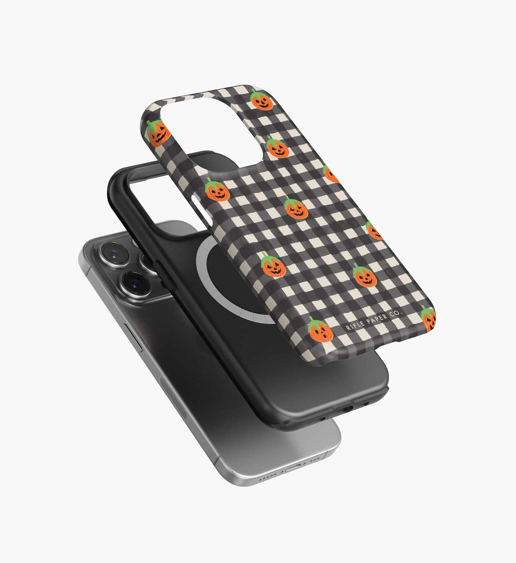 Cloverpaperco™ - Phone Case - Pumpkin Gingham