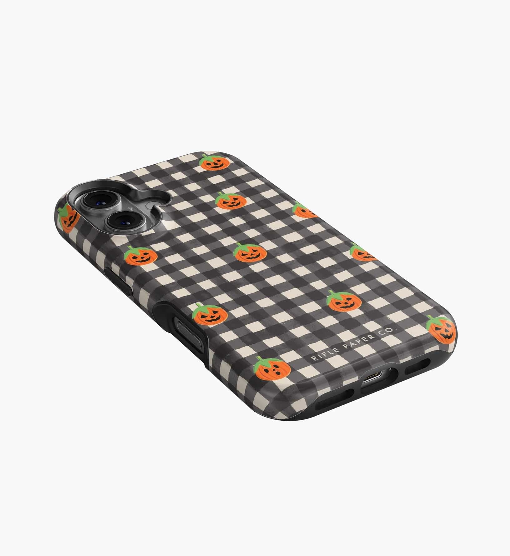 Cloverpaperco™ - Phone Case - Pumpkin Gingham