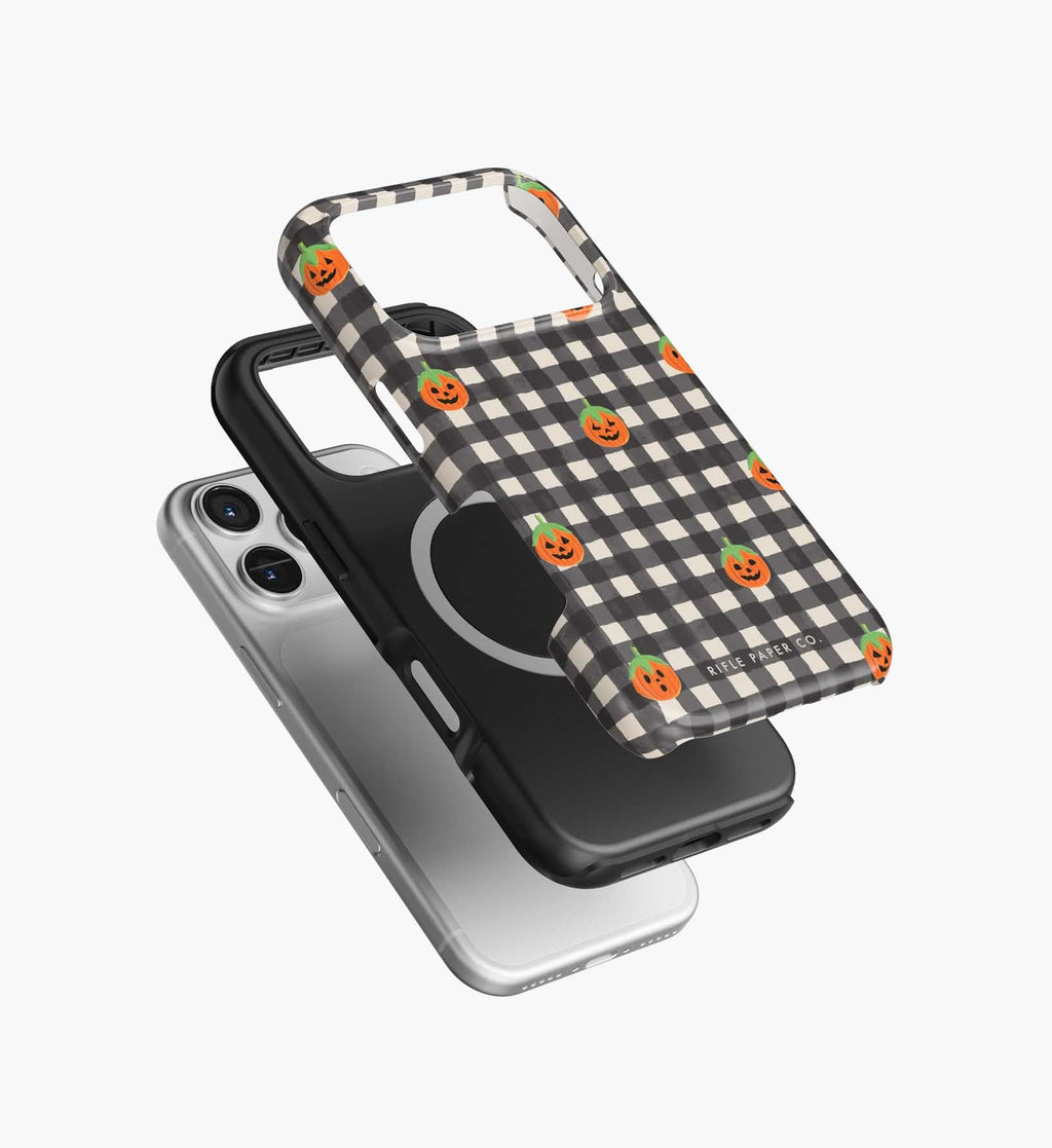 Cloverpaperco™ - Phone Case - Pumpkin Gingham