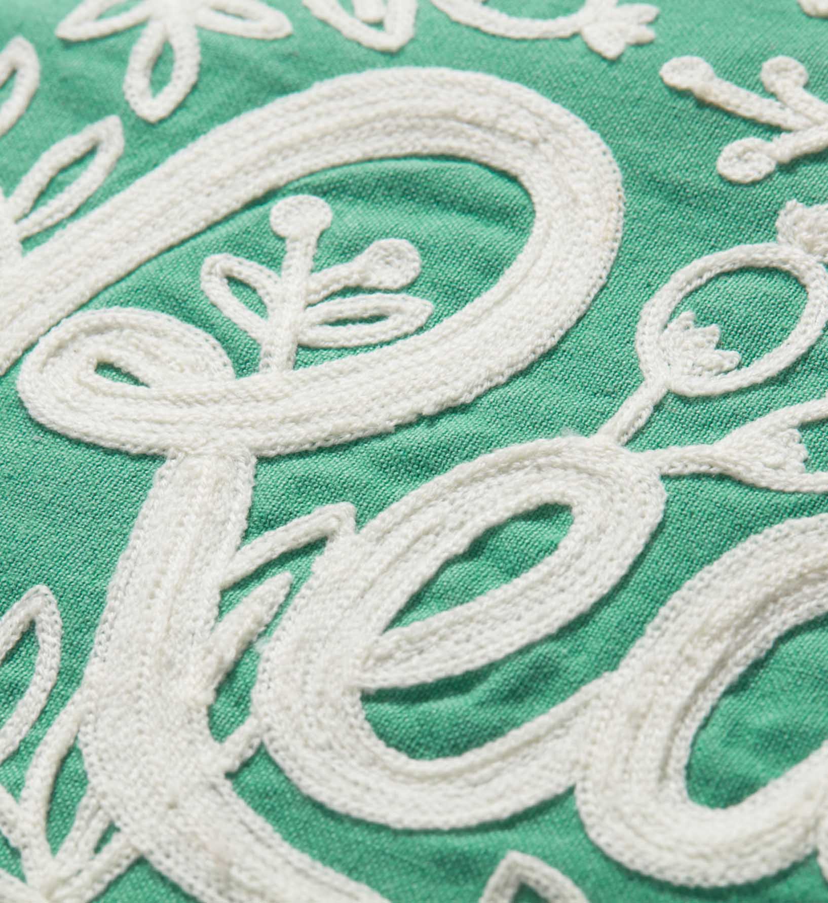 Cloverpaperco™ - Read Embroidered Pillow - Sage