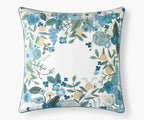 Cloverpaperco™ - Embroidered Pillow Cover - Garden Party Blue
