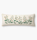 Cloverpaperco™ - Embroidered Lumbar Pillow Cover - Strawberry Fields