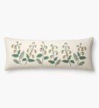 Cloverpaperco™ - Embroidered Lumbar Pillow Cover - Strawberry Fields
