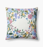 Cloverpaperco™ - Embroidered Pillow Cover - Garden Party Ivory