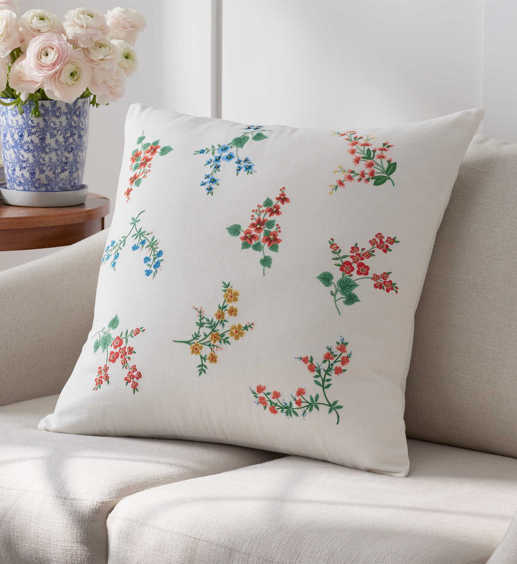 Cloverpaperco™ - Embroidered Pillow Cover - Amelia