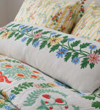 Cloverpaperco™ - Embroidered Lumbar Pillow Cover - Helena