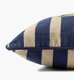 Cloverpaperco™ - Raspberries Embroidered Pillow - Navy