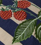 Cloverpaperco™ - Raspberries Embroidered Pillow - Navy