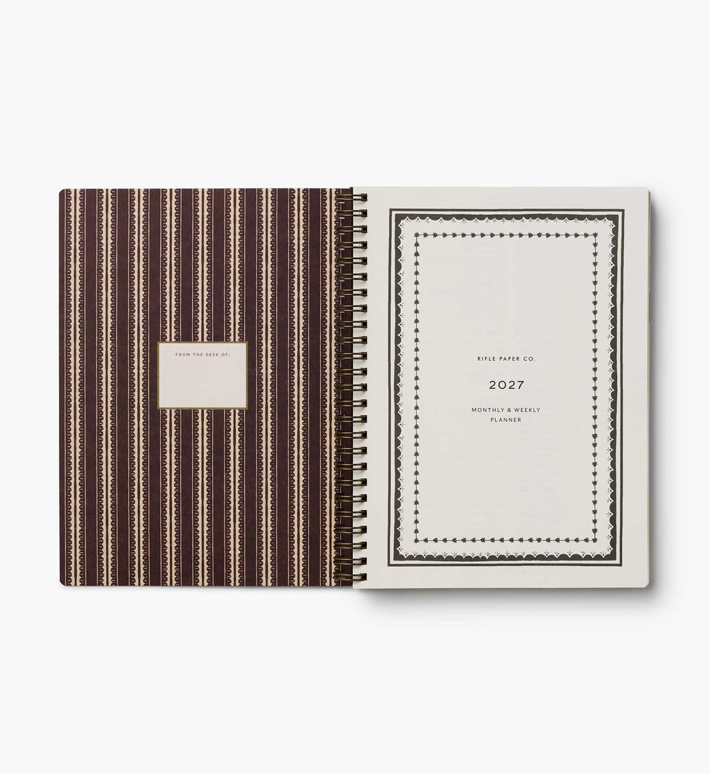 Cloverpaperco™ - 2027 12-Month Softcover Spiral Planner - Sage Hydrangea