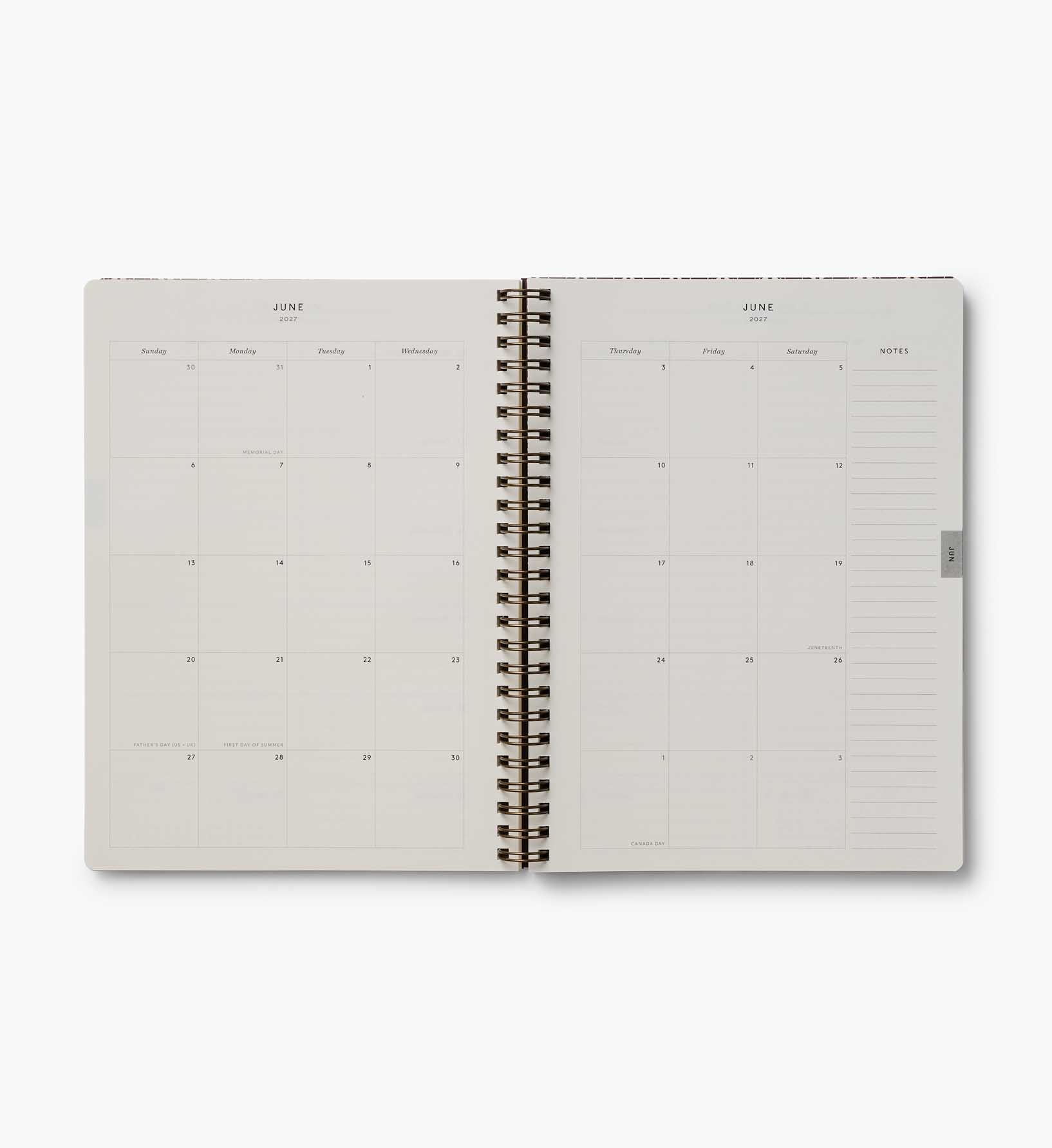 Cloverpaperco™ - 2027 12-Month Softcover Spiral Planner - Sage Hydrangea