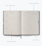 Cloverpaperco™ - 2027 12-Month Embroidered Bookbound Planner - Heritage Sampler