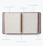 Cloverpaperco™ - 2026-2027 17-Month Academic Covered Spiral Planner - Ladies Night Book Club