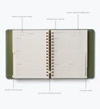 Cloverpaperco™ - 2026-2027 17-Month Academic Covered Spiral Planner - Paisley