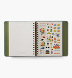 Cloverpaperco™ - 2026-2027 17-Month Academic Covered Spiral Planner - Paisley