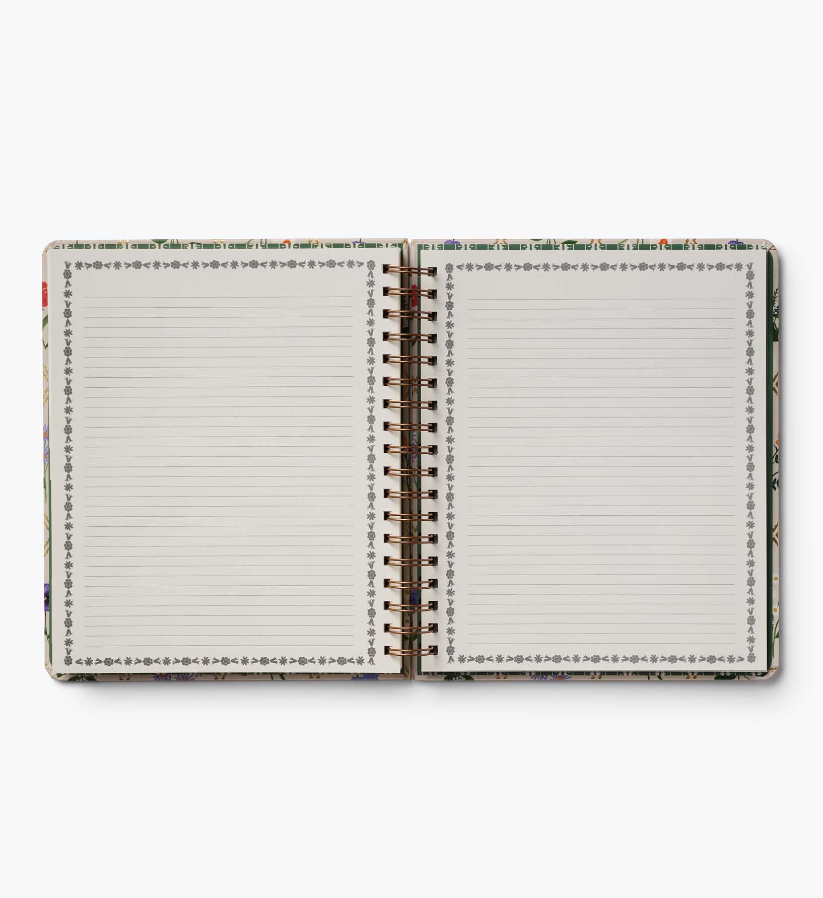 Cloverpaperco™ - 2026-2027 17-Month Academic Hardcover Spiral Planner - Garden Study