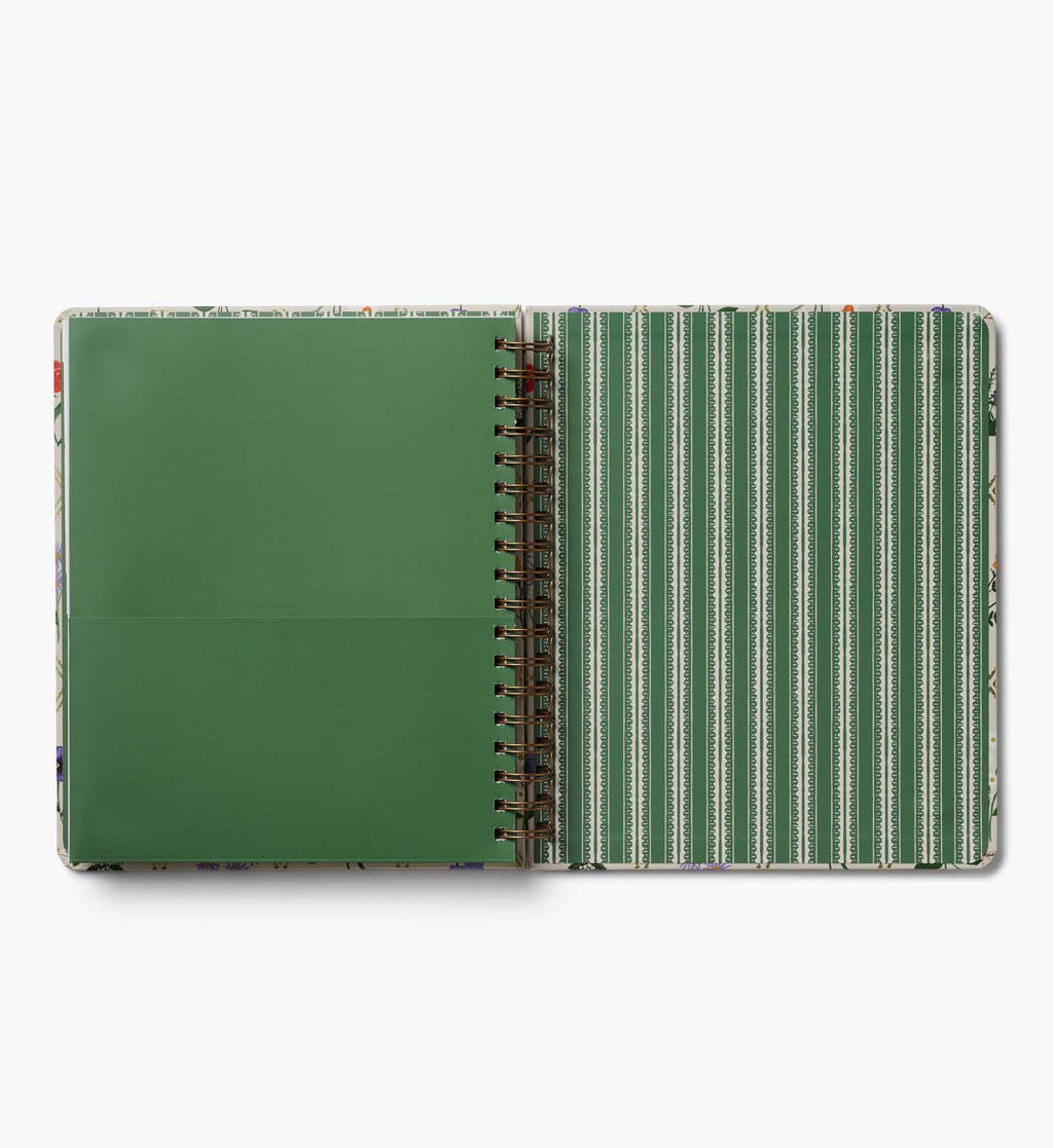 Cloverpaperco™ - 2026-2027 17-Month Academic Hardcover Spiral Planner - Garden Study