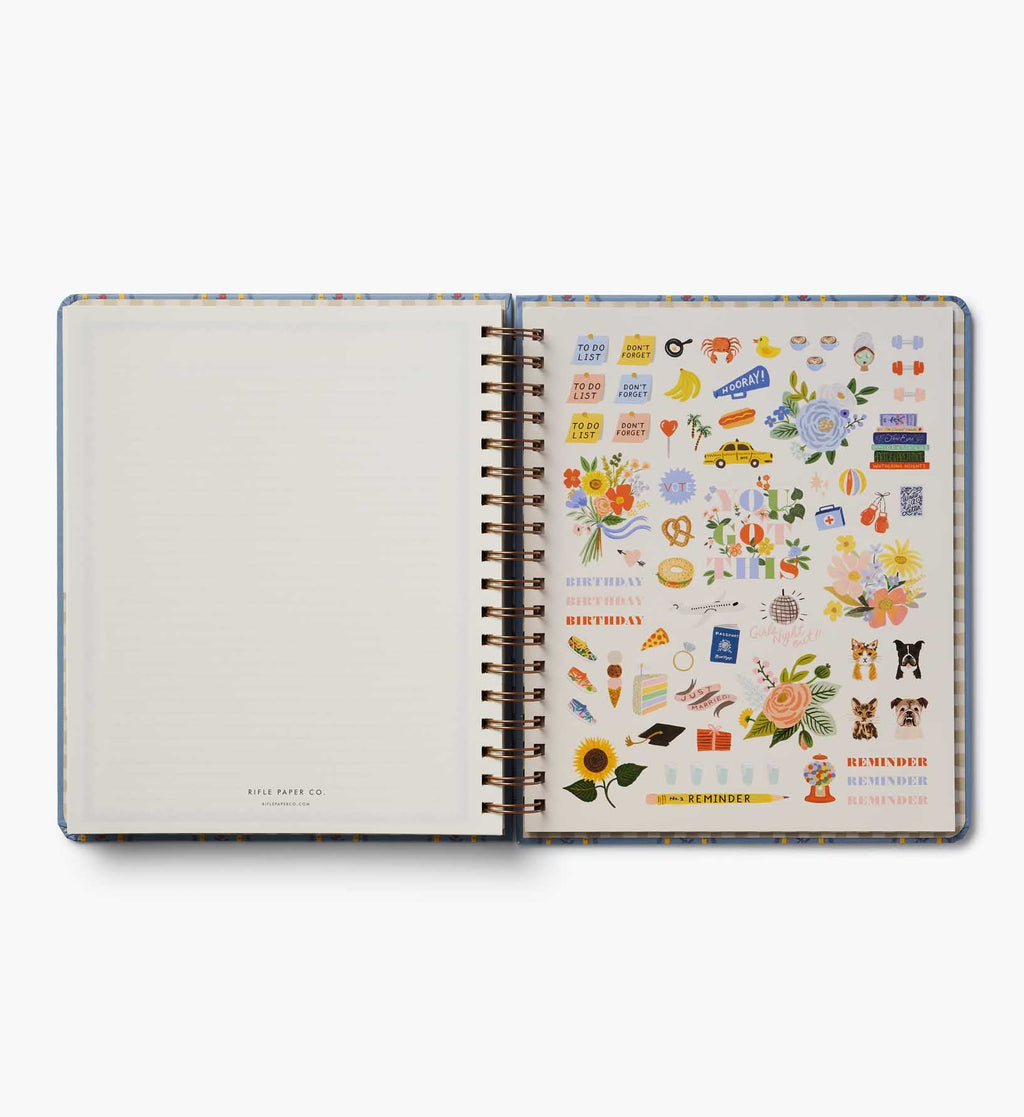 Cloverpaperco™ - 2026-2027 17-Month Academic Hardcover Spiral Planner - Schoolhouse