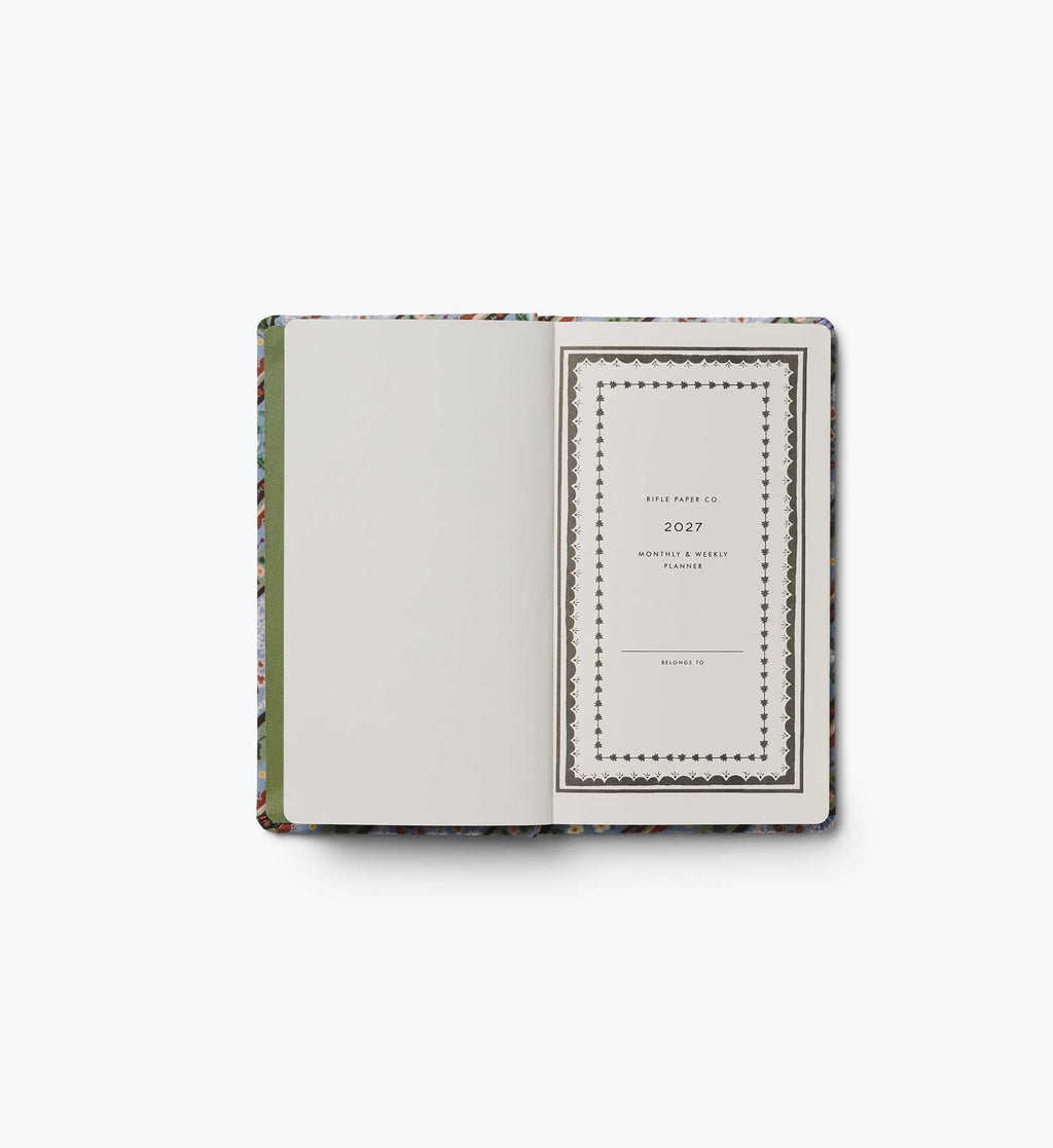 Cloverpaperco™ - 2027 12-Month Hardcover Pocket Planner - Paisley