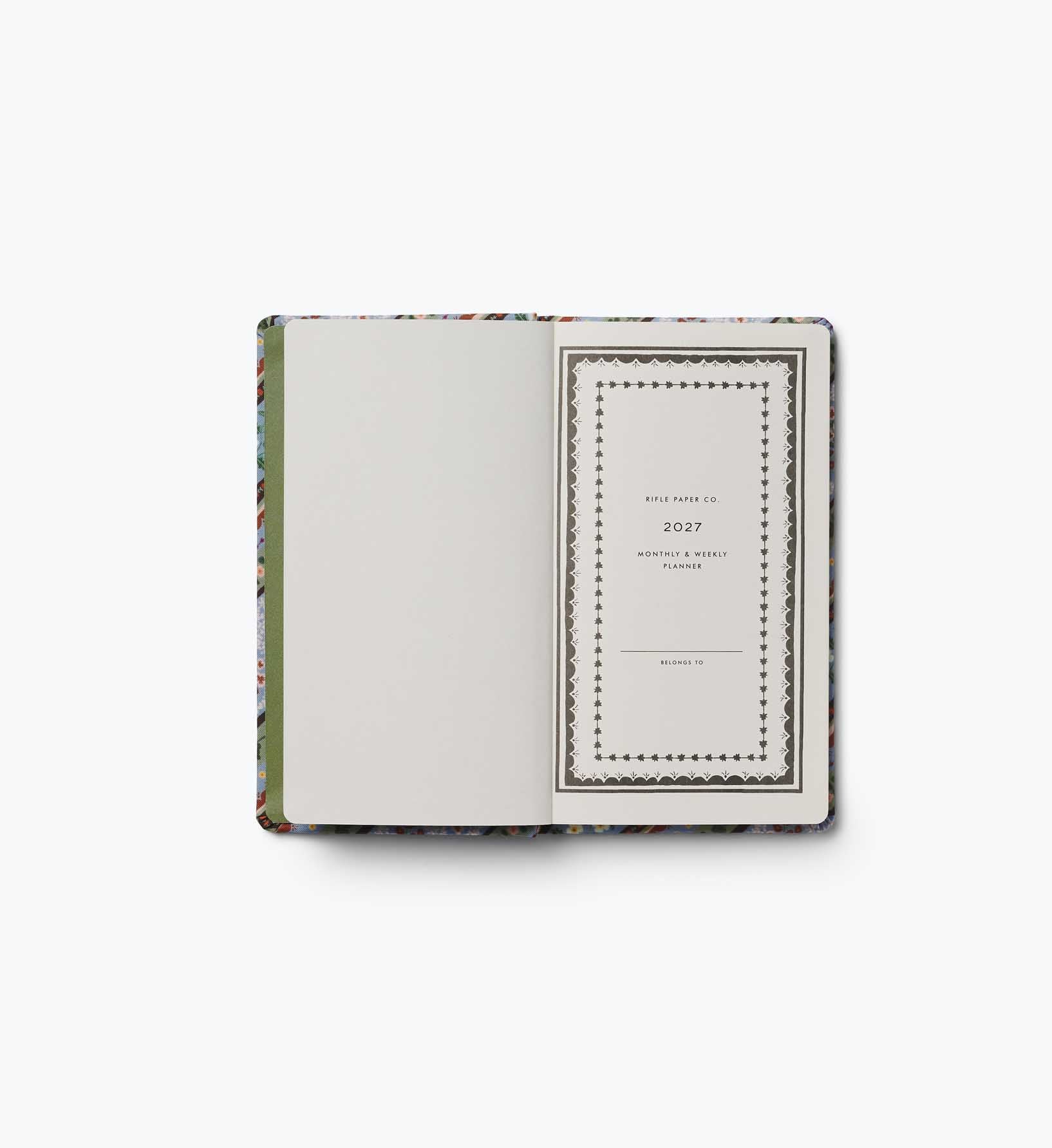Cloverpaperco™ - 2027 12-Month Hardcover Pocket Planner - Paisley
