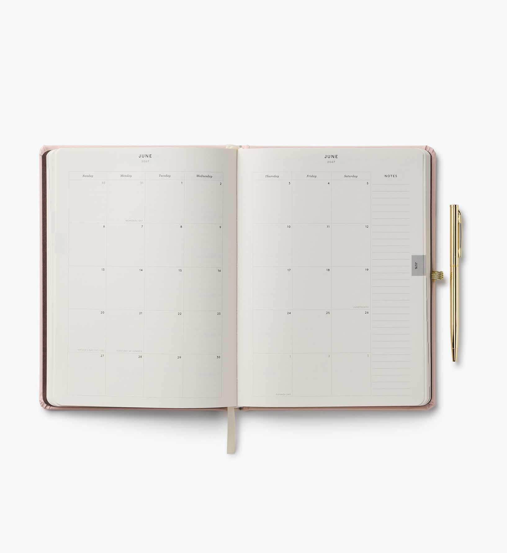 Cloverpaperco™ - 2027 12-Month Hardcover Planner with Pen - Paisley