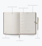 Cloverpaperco™ - 2027 12-Month Hardcover Planner with Pen - Paisley