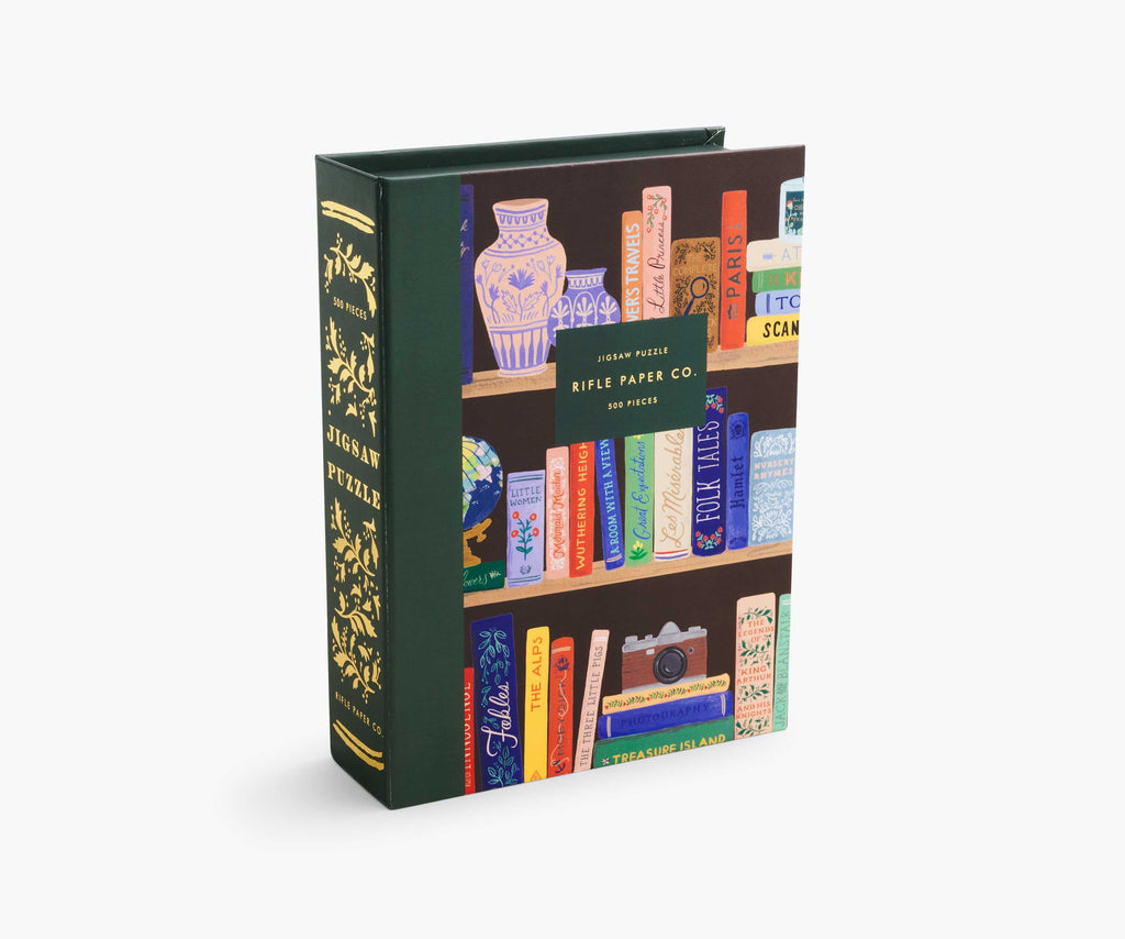 Cloverpaperco™ - Jigsaw Puzzle - Bookshelf