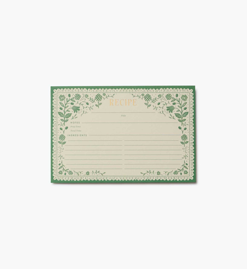 Cloverpaperco™ - Recipe Cards - Artichoke