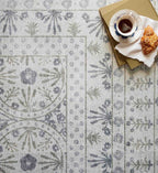 Cloverpaperco™ - Maison Rosette Power Loomed Rug - Ivory