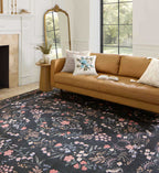 Cloverpaperco™ - Maison Tuileries Power Loomed Rug - Black