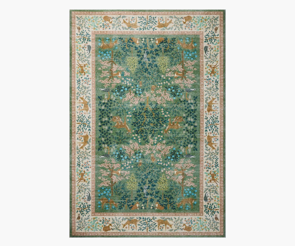 Cloverpaperco™ - Canopy Woodland Printed Rug - Sage