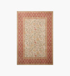 Cloverpaperco™ - Edinburgh Aster Power Loomed Rug - Ivory & Spice