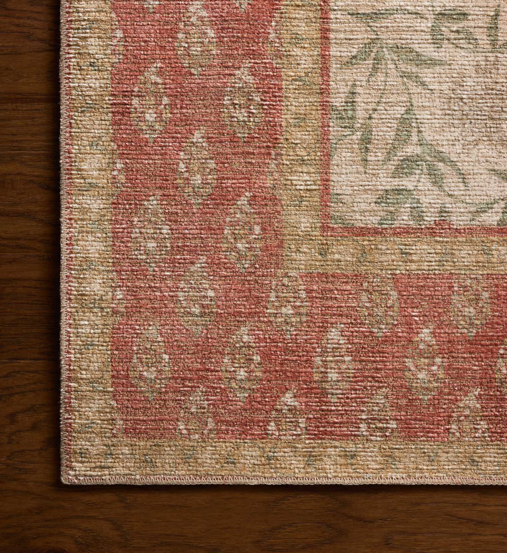 Cloverpaperco™ - Edinburgh Aster Power Loomed Rug - Ivory & Spice