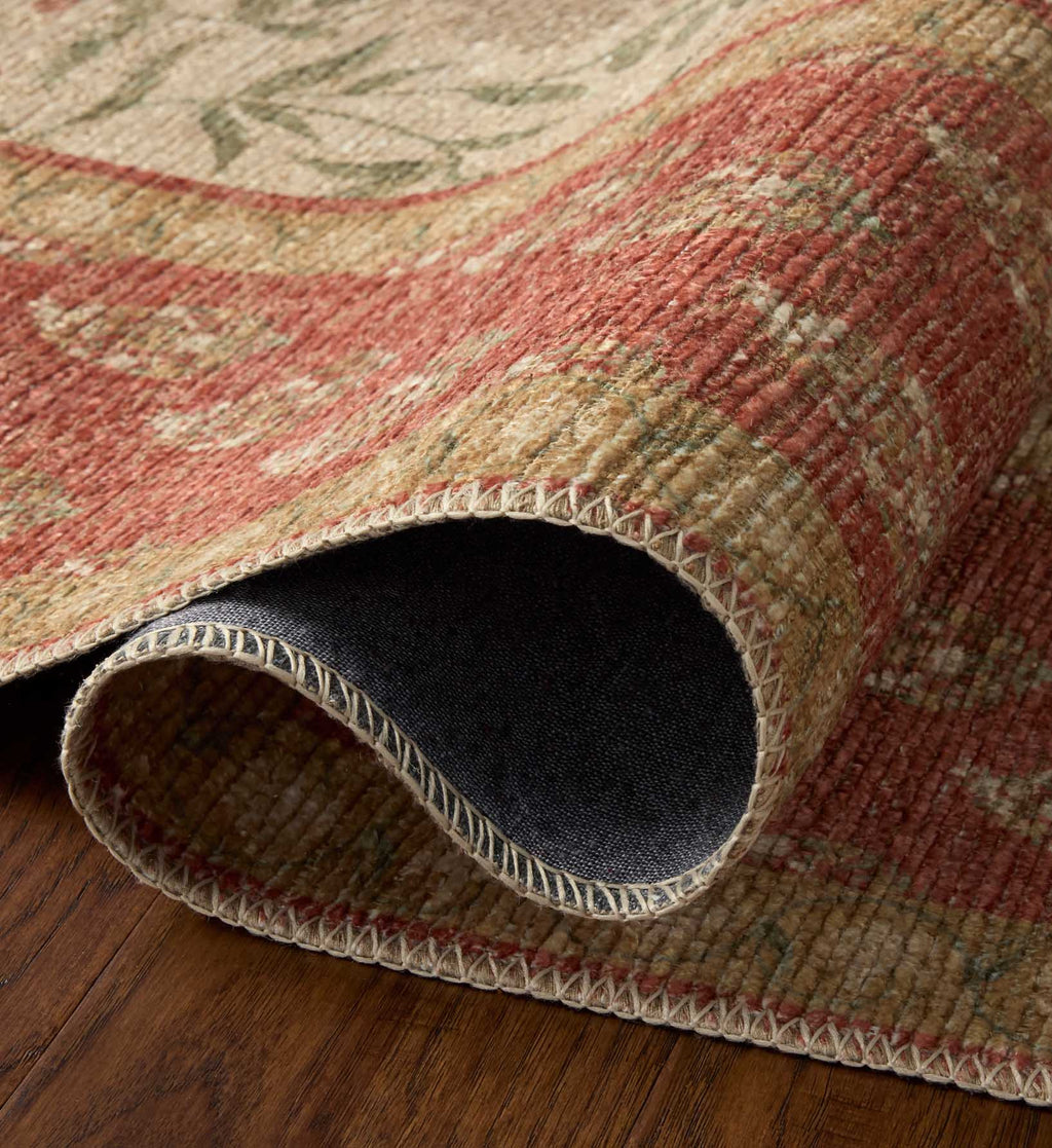 Cloverpaperco™ - Edinburgh Aster Power Loomed Rug - Ivory & Spice