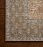Cloverpaperco™ - Edinburgh Aster Power Loomed Rug - Sand & Green