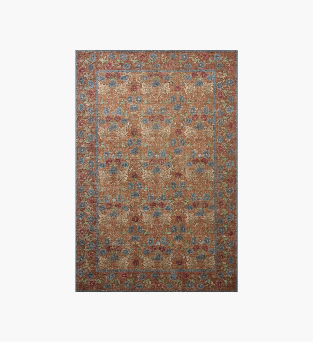 Cloverpaperco™ - Edinburgh Maple Power Loomed Rug - Cinnamon
