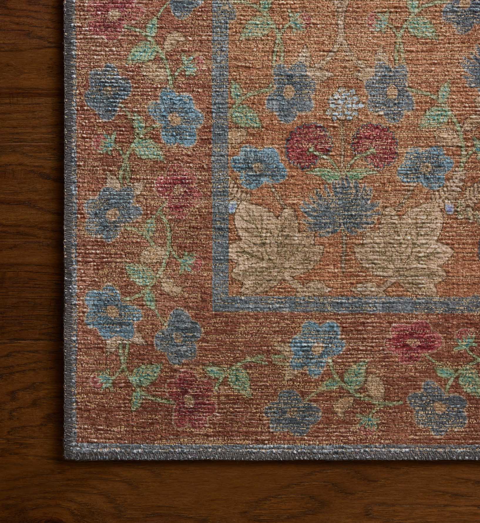 Cloverpaperco™ - Edinburgh Maple Power Loomed Rug - Cinnamon