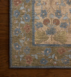Cloverpaperco™ - Edinburgh Maple Power Loomed Rug - Tan & Olive