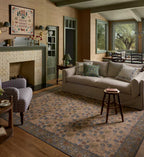 Cloverpaperco™ - Edinburgh Maple Power Loomed Rug - Tan & Olive