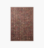 Cloverpaperco™ - Edinburgh Campbell Power Loomed Rug - Merlot