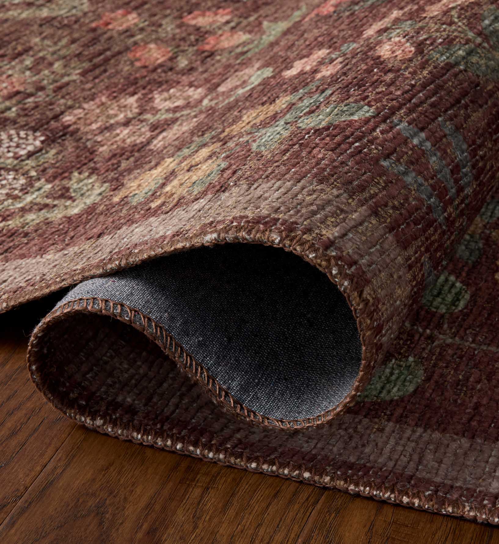 Cloverpaperco™ - Edinburgh Campbell Power Loomed Rug - Merlot