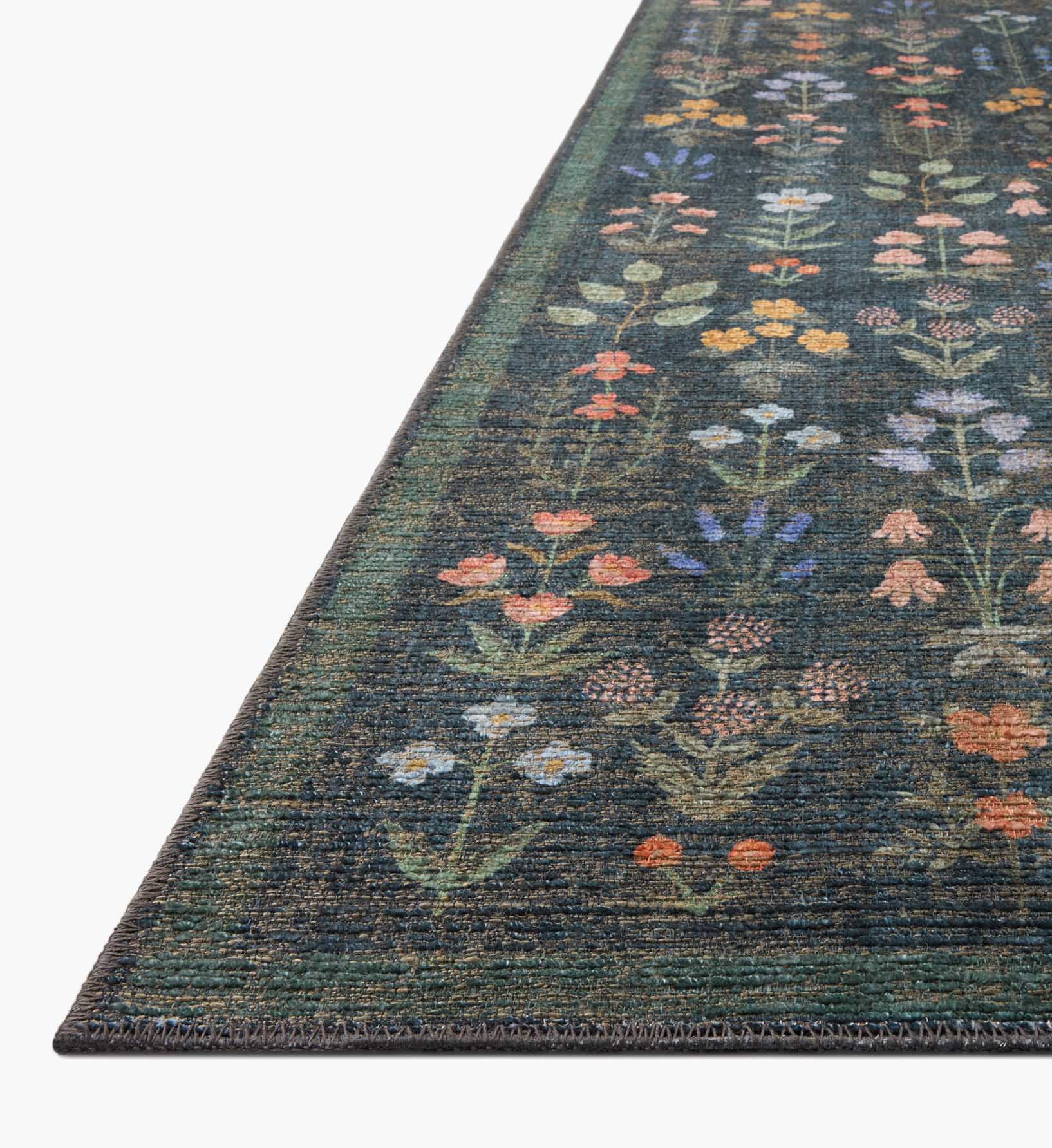 Cloverpaperco™ - Edinburgh Campbell Power Loomed Rug - Navy