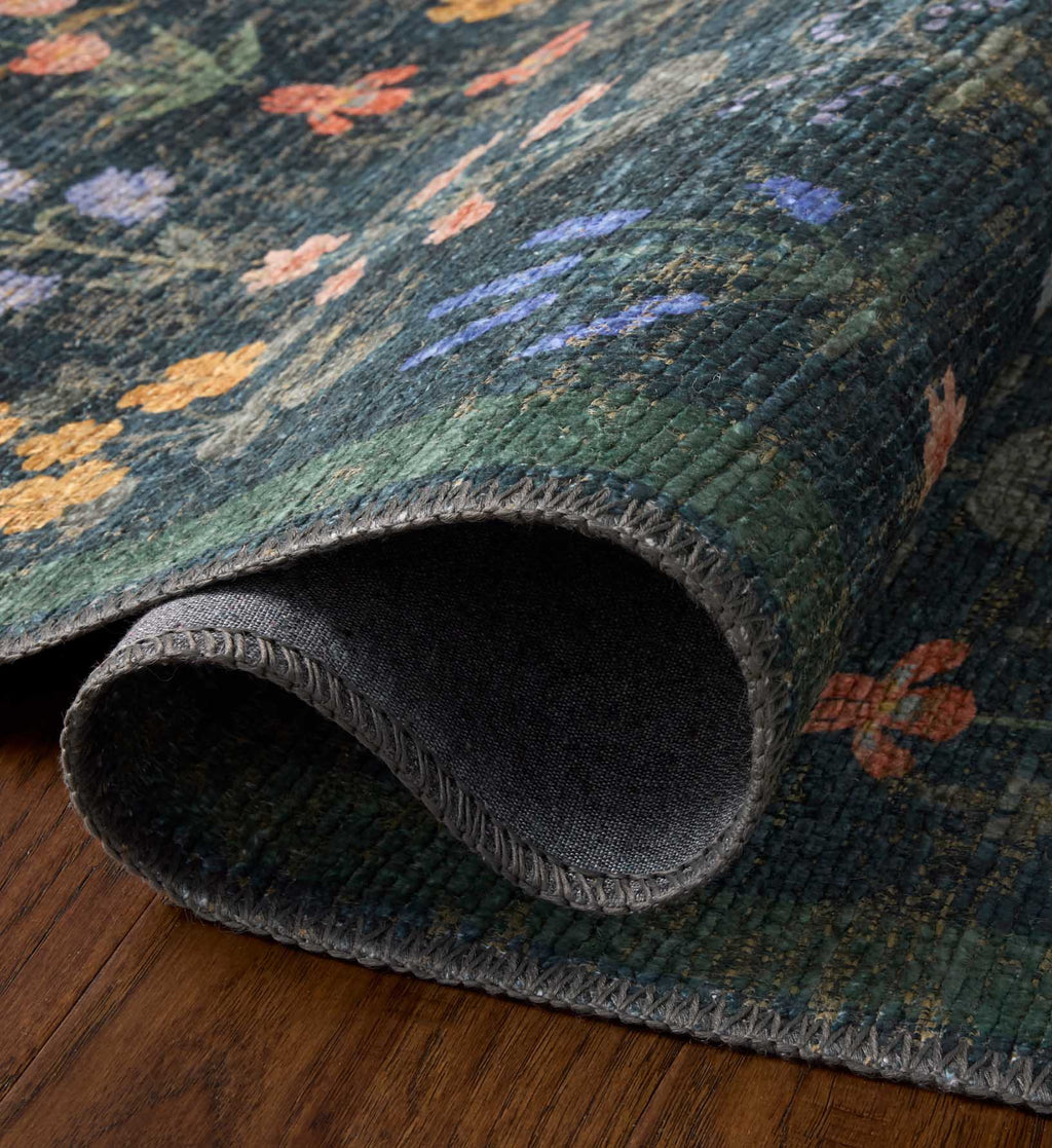 Cloverpaperco™ - Edinburgh Campbell Power Loomed Rug - Navy