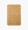 Cloverpaperco™ - Lisette Wool Hooked Rug - Wheat & Ivory
