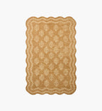 Cloverpaperco™ - Lisette Wool Hooked Rug - Wheat & Ivory