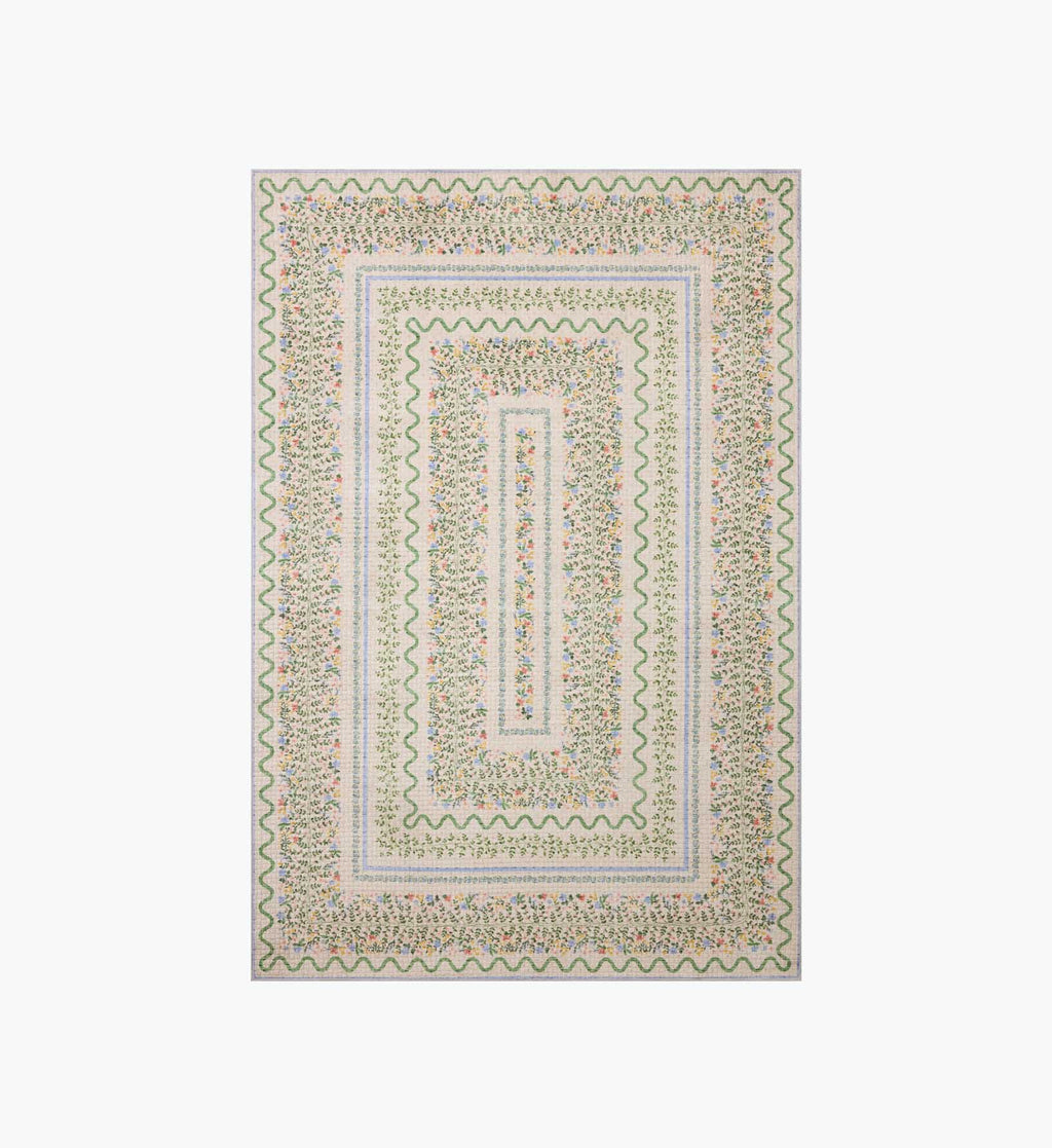 Cloverpaperco™ - Orchard Wildwood Vines Washable Rug - Ivory