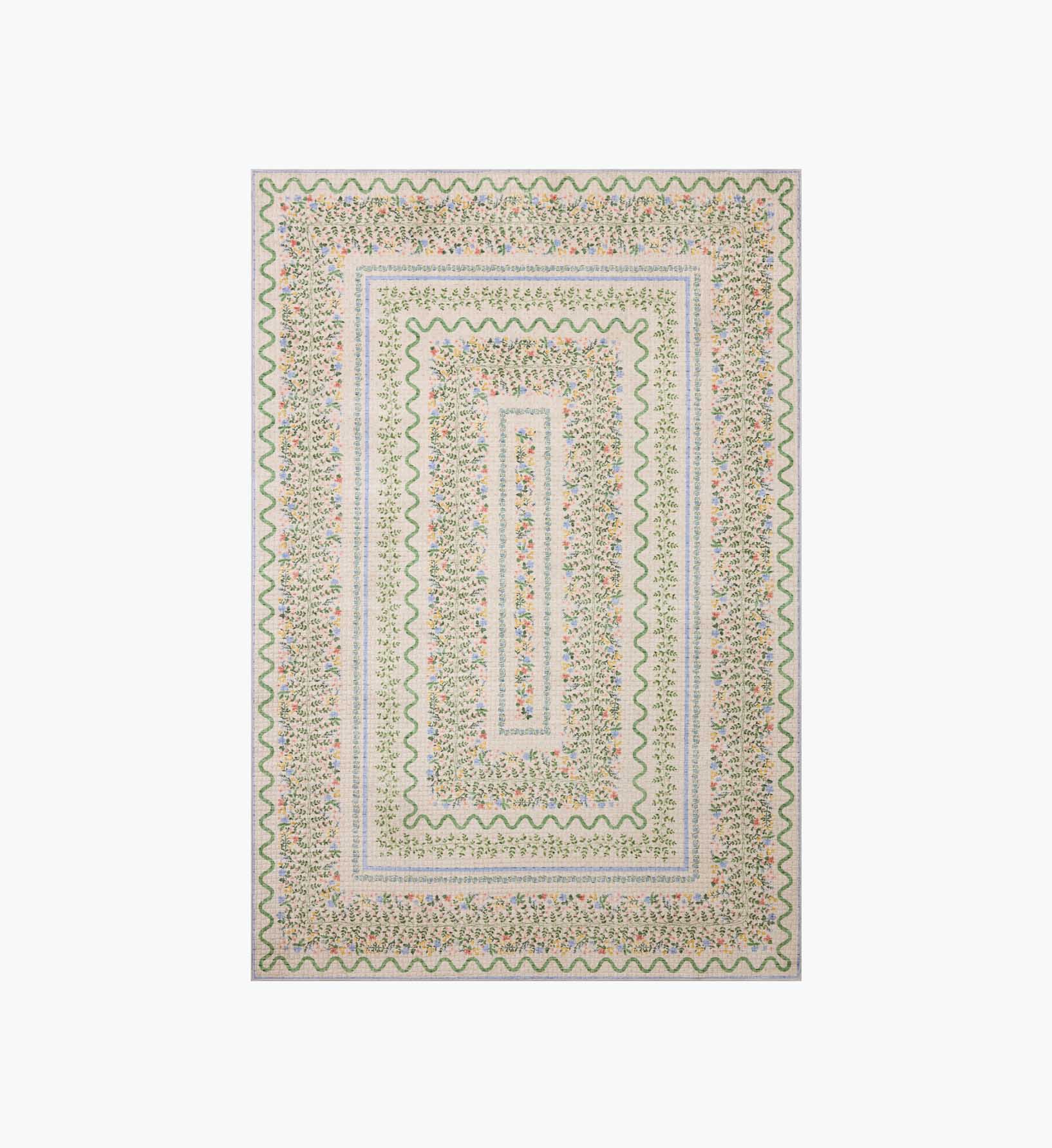 Cloverpaperco™ - Orchard Wildwood Vines Washable Rug - Ivory
