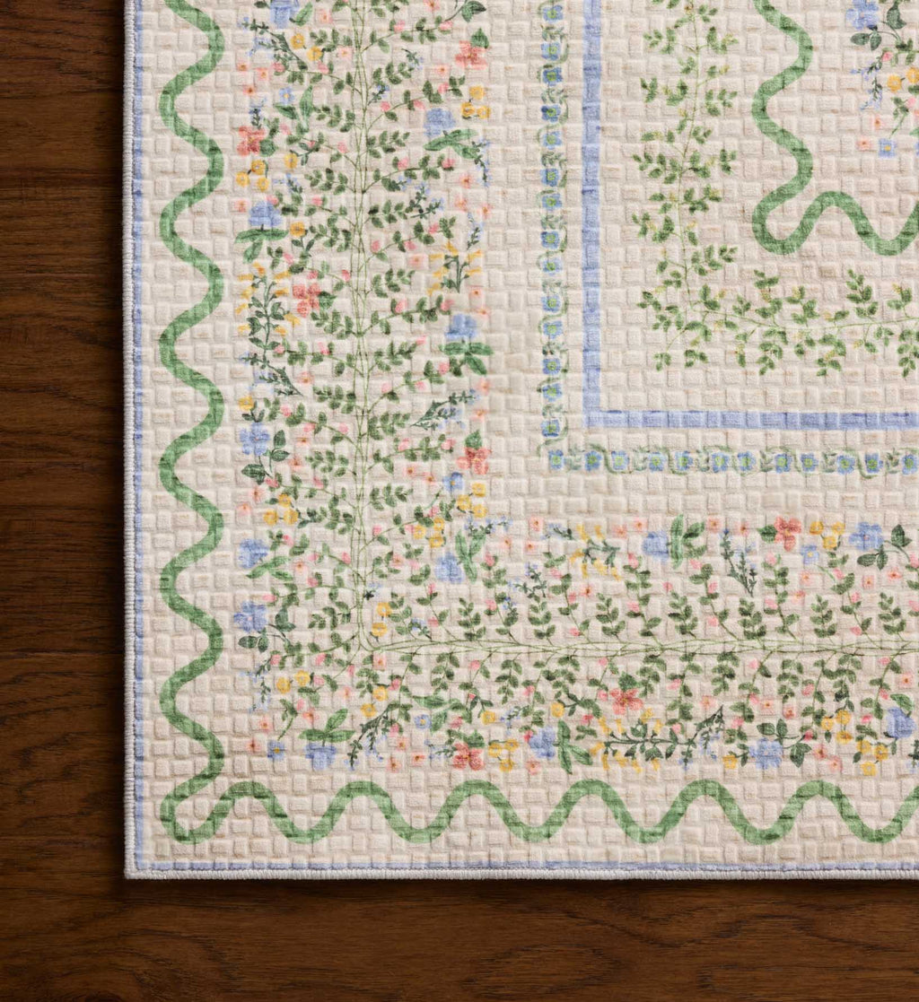 Cloverpaperco™ - Orchard Wildwood Vines Washable Rug - Ivory